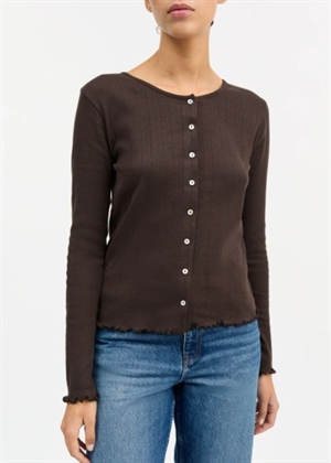 Edie cardigan Dark Brown Skall Studio 